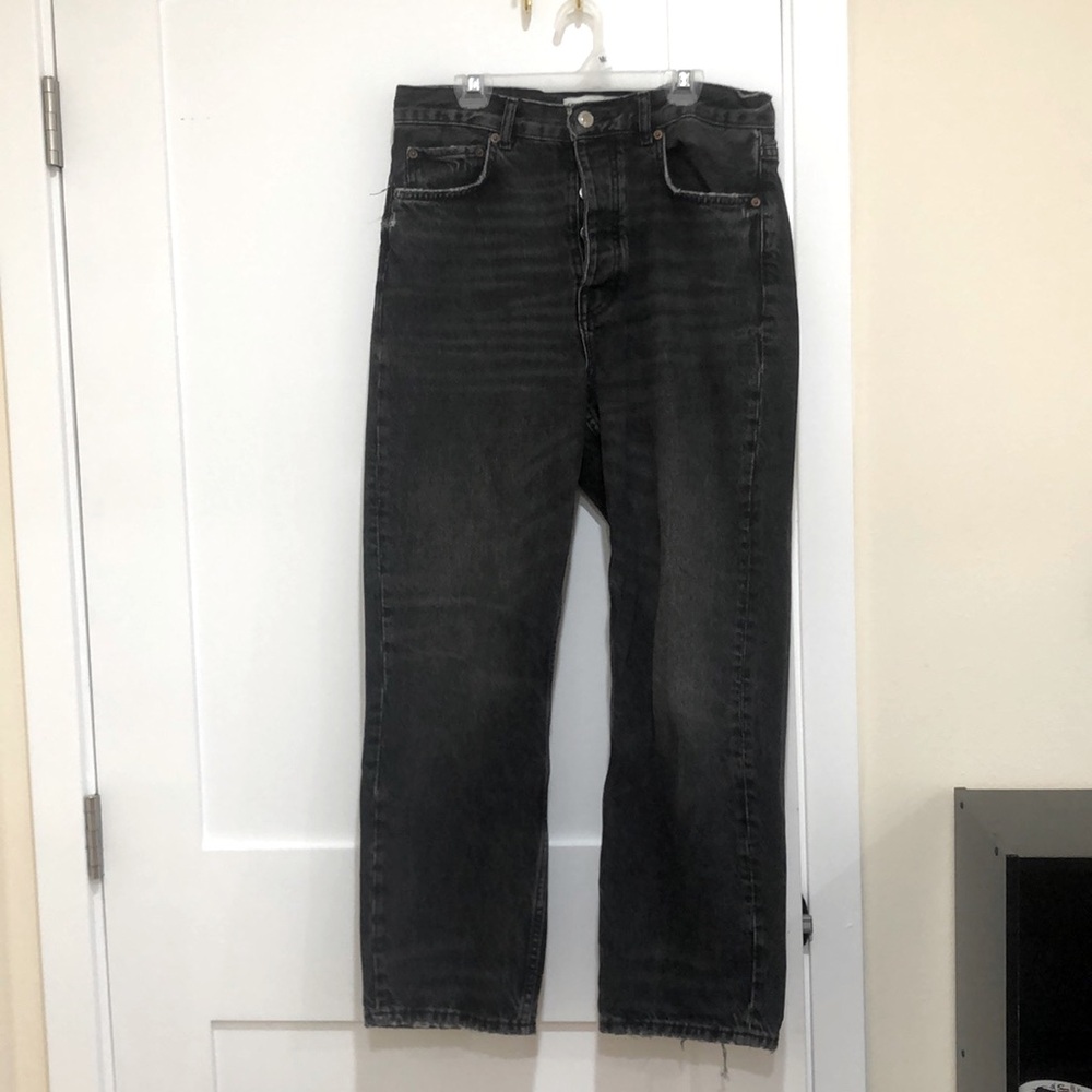 Zara vintage black high waisted jeans